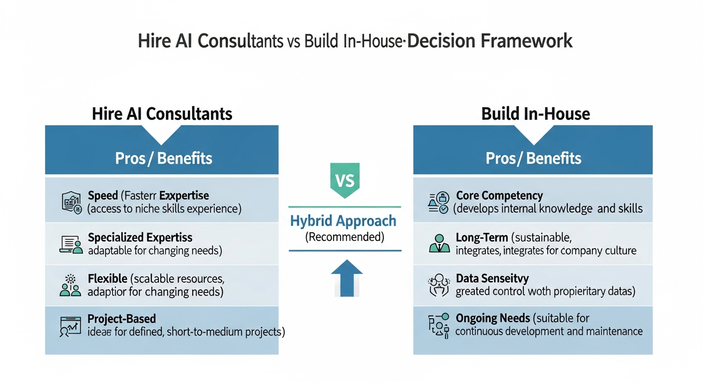 Hire AI Consultants vs Build In-House - Decision Framework for CTOs