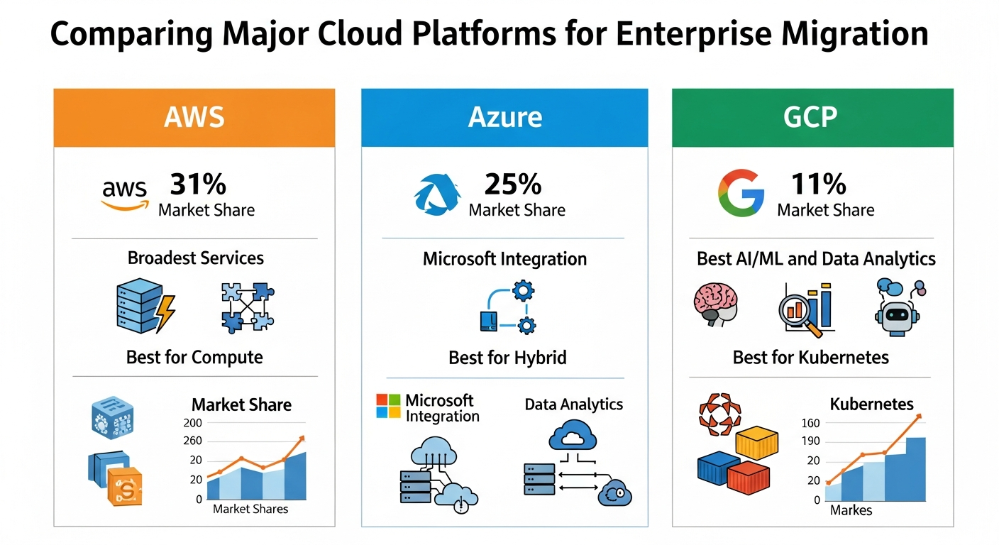AWS vs Azure vs Google Cloud - Enterprise Cloud Platform Comparison 2026